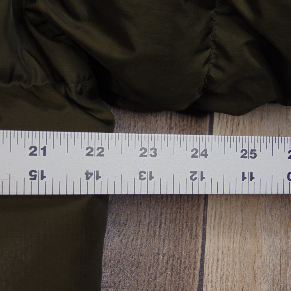 Mountain Hardwear Men M Full Zip Goose Down Puffer Jacket Brown Coat *Patched* - Picture 10 of 11
